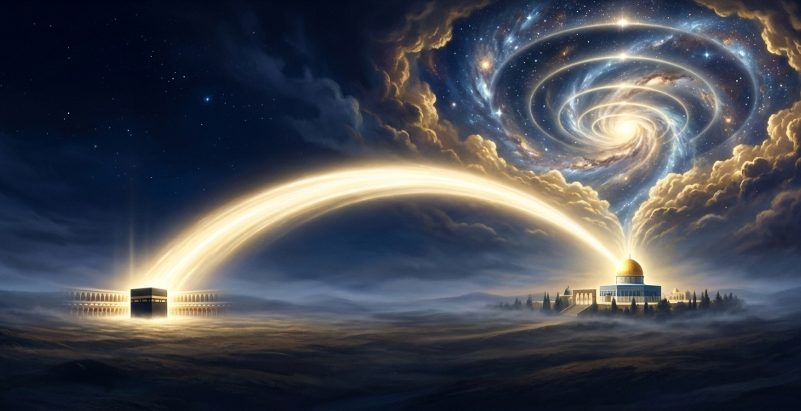 ilustrasi perjalanan Isra mi'raj