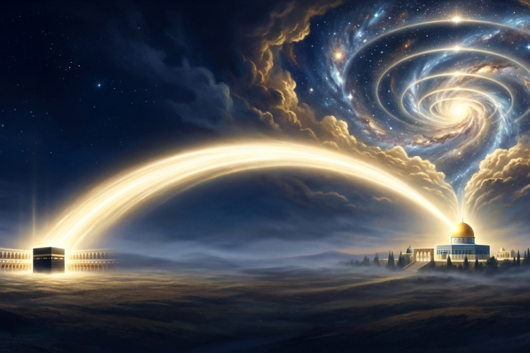 ilustrasi perjalanan Isra mi'raj